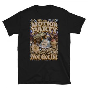"MOTION PARTY" Vintage HipHop Graphic Short-Sleeve Unisex T-Shirt