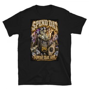"SPEND DAT" Vintage Hip Hop Graphic Short-Sleeve Unisex T-Shirt